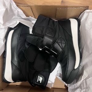 Sorel Black Whitney II Short Strap Waterproof Insulated Boots